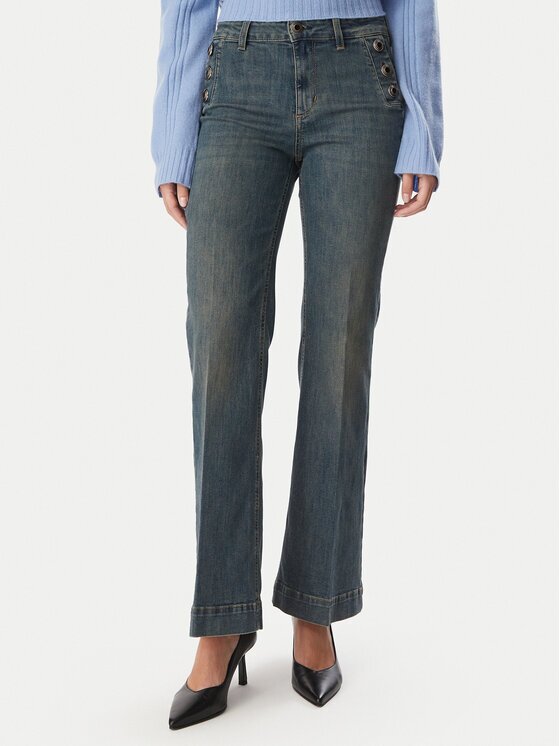 Liu Jo Blugi UF6093 D0328 Gri Flare Fit