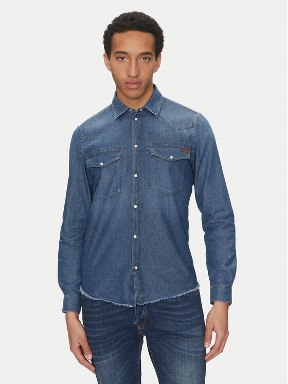 Liu Jo cămașă de blugi QA5294 D0256 Regular Fit