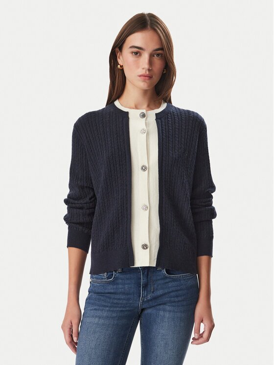 Liu Jo Cardigan WF6108 MA88R Negru Regular Fit