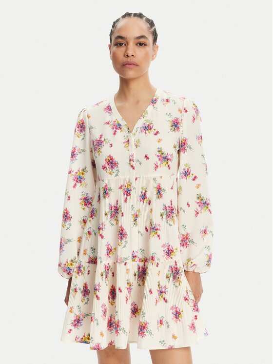 Liu Jo Rochie de zi WA5168 T3786 Écru Relaxed Fit