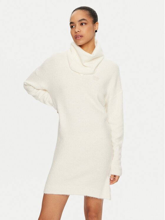 Liu Jo Rochie tricotată WF4430 MA49P Écru Regular Fit