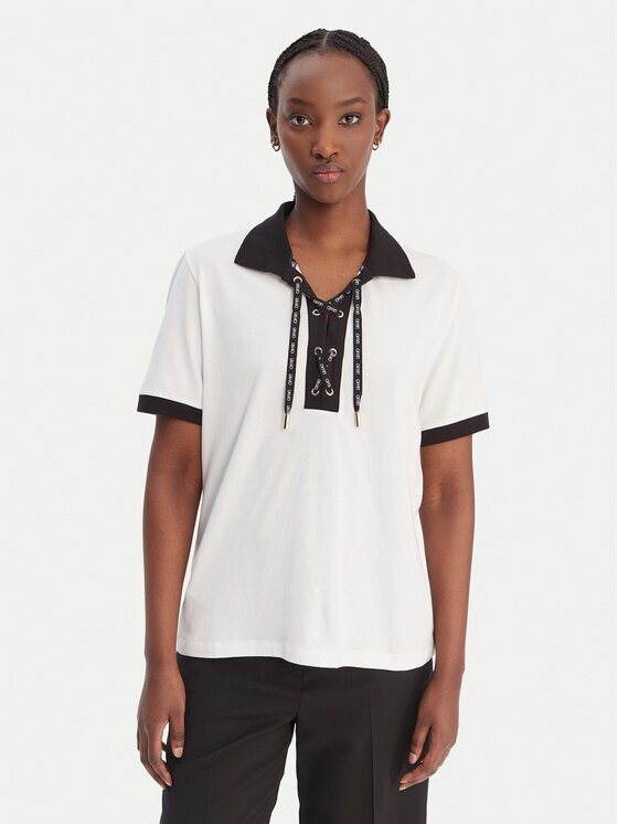 Liu Jo Sport Tricou TA6176 JS003 Écru Regular Fit