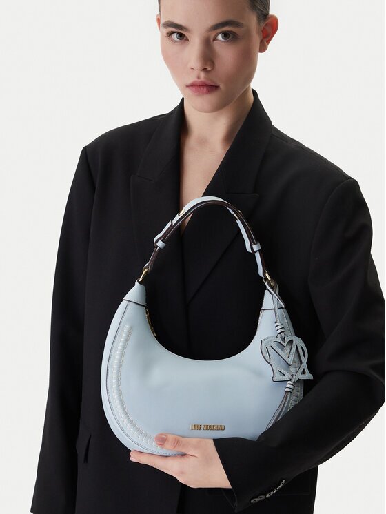 Love Moschino Geantă JC4095PP1OLI0701 Albastru celest