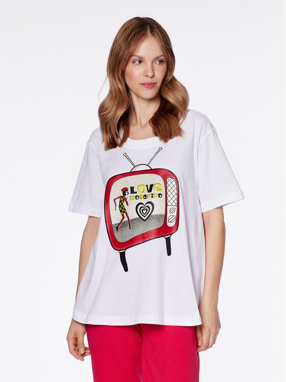 Love Moschino Tricou W4H8301M 3876 Relaxed Fit