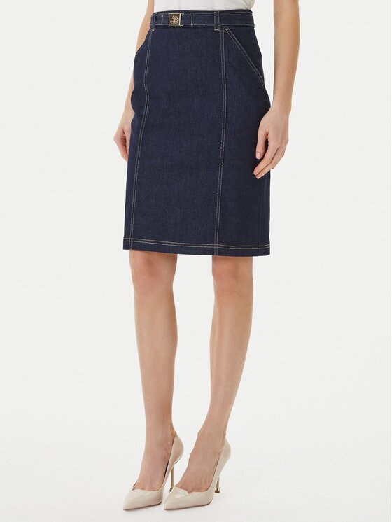 Luisa Spagnoli Fustă de blugi Tennista 542818 Slim Fit