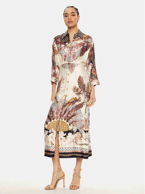 Luisa Spagnoli Rochie tip cămașă Pegno 541752 Regular Fit