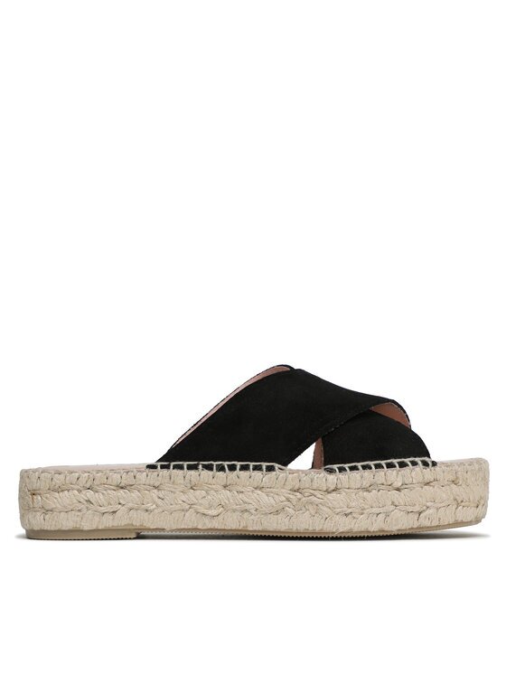 Manebi Espadrile Double Sole X Bands Sandals K 1.0 DX Negru