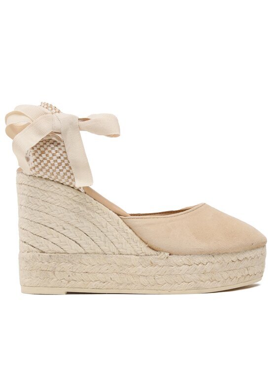 Manebi Espadrile Soft Suede Wedge Espadrilles M 1.1 WV Bej