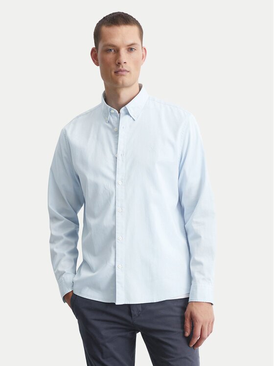 Marc O'Polo Cămașă B21 7268 42342 Albastru celest Regular Fit