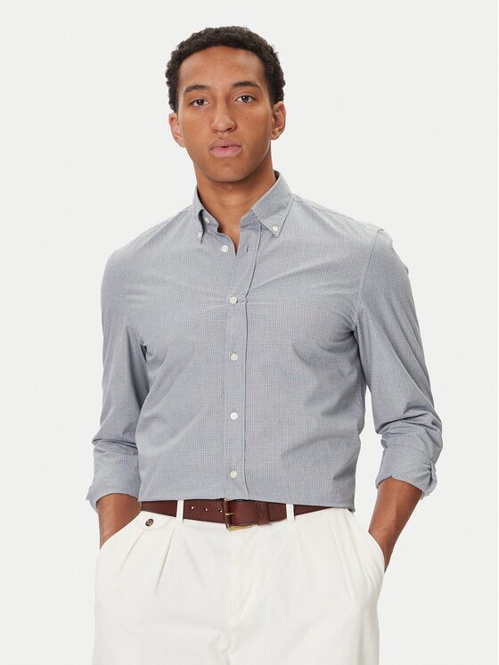 Marc O'Polo Cămașă M28 7302 42172 Albastru celest Regular Fit