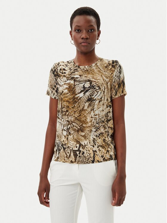 Marciano Guess Bluză Blusa tatjana ss printed Maro Comfort Fit
