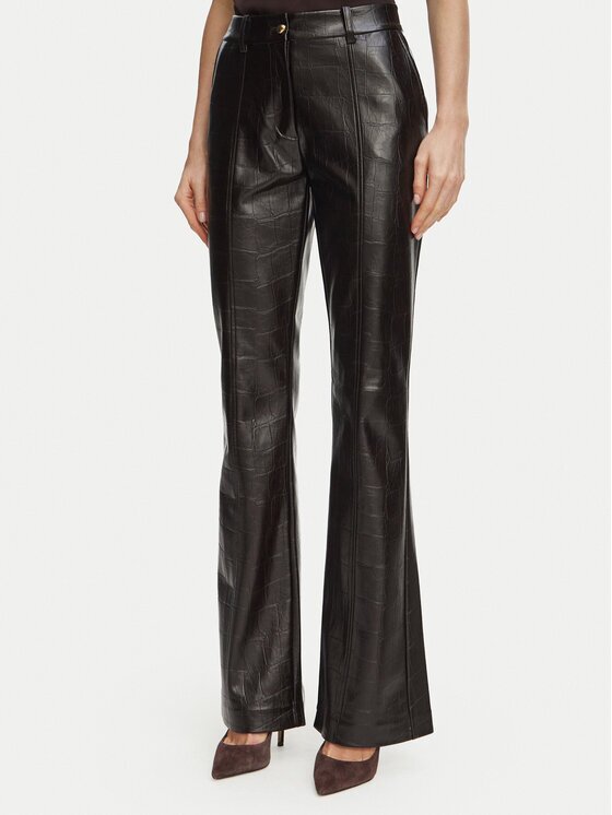 Marciano Guess Pantaloni din imitație de piele G6BB01 K6814 Regular Fit