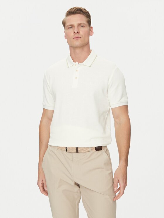 Marciano Guess Tricou polo 5GHP08 6322A Écru Regular Fit