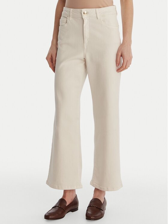 Marella Blugi Emme by Hobby 2615131271 Crem Straight Fit