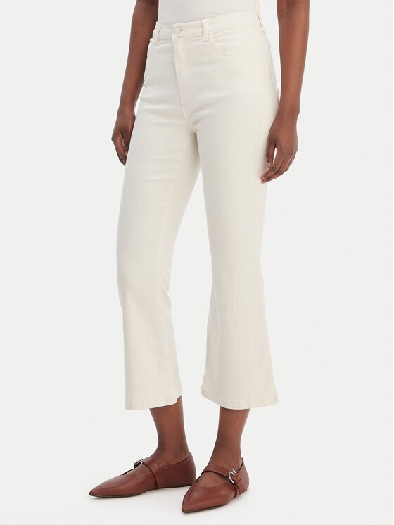 Marella Blugi Ronco 2613131055 Écru Slim Fit