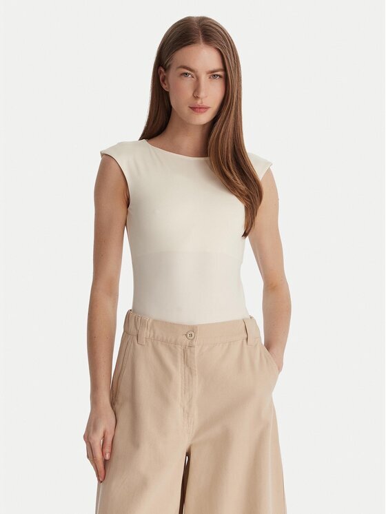 Marella Body Vigile 2615941021 Écru Slim Fit
