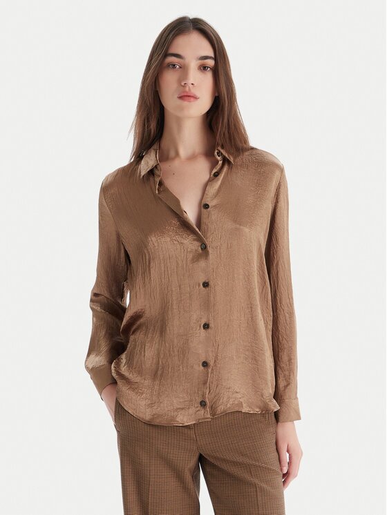 Marella Cămașă Emme by Matita 2525116091 Bej Regular Fit