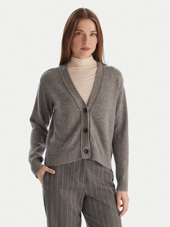 Marella Cardigan Emme by Blazer 2525346032 Gri Regular Fit