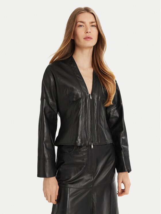 Marella Geacă de piele Daily 2513441041 Regular Fit