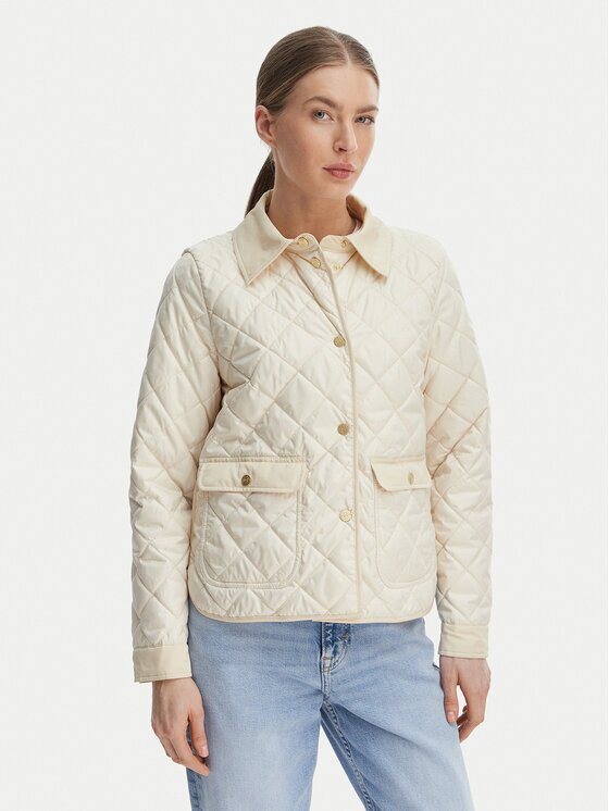 Marella Jachetă cămașă Asti 2613481024 Crem Regular Fit