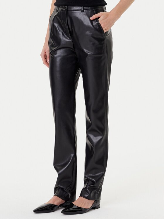 Marella Pantaloni din imitație de piele Teodora 2523786011 Slim Fit
