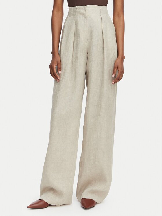 Marella Pantaloni din material Rete 2613131022 Straight Fit