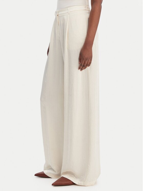 Marella Pantaloni palazzo Formato 2613131035 Écru Wide Leg
