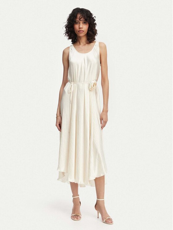 Marella Rochie de vară Alcool 2613221015 Écru Regular Fit