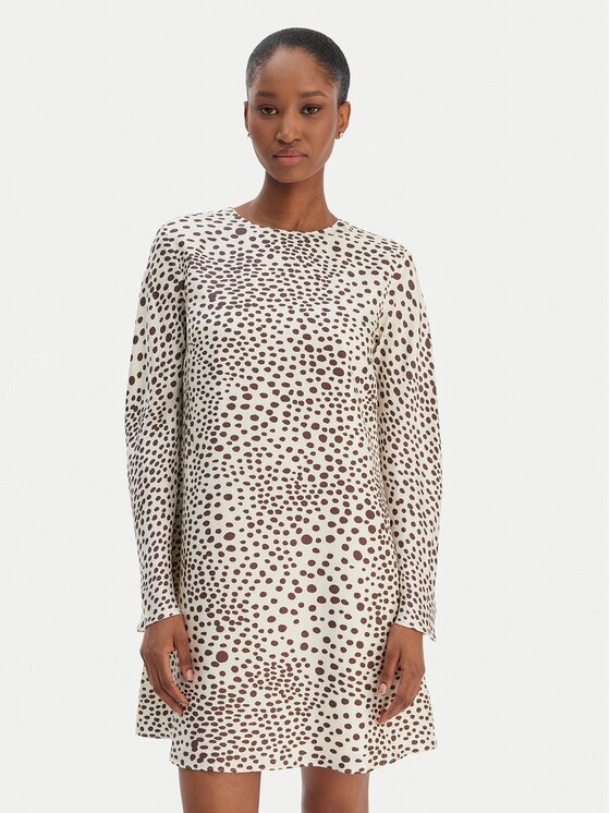 Marella Rochie de zi Samba 2613221171 Écru Regular Fit