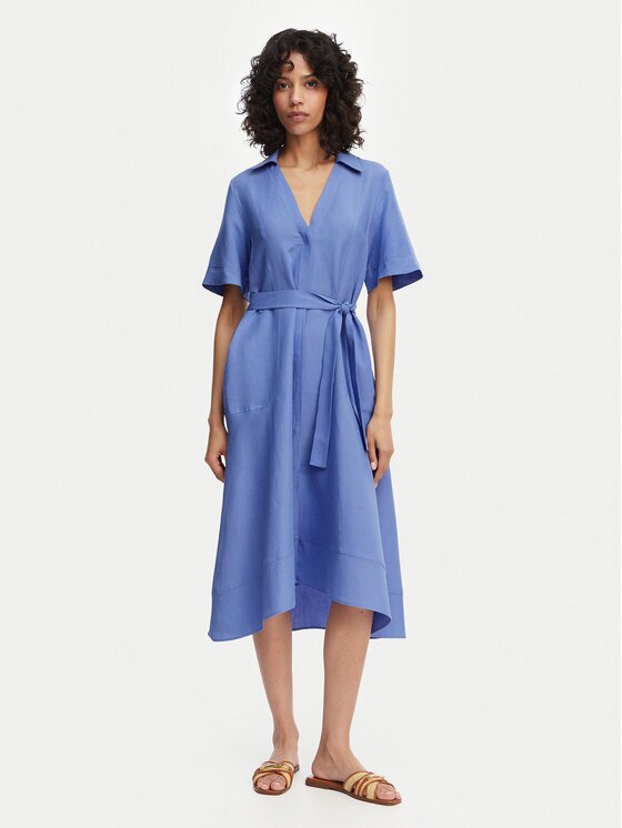 Marella Rochie tip cămașă Emme by Detto 2615221082 Albastru Regular Fit