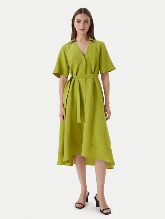 Marella Rochie tip cămașă Emme by Detto 2615221082 Verde Regular Fit