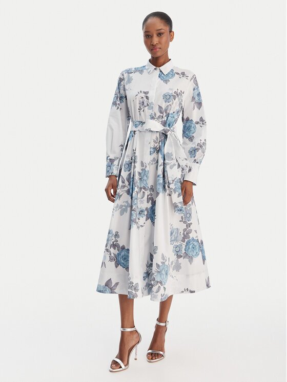 Marella Rochie tip cămașă Formica 2613221161 Albastru celest Regular Fit