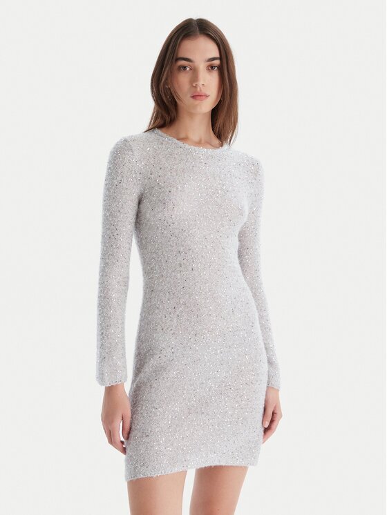 Marella Rochie tricotată Arles 2523326042 Écru Slim Fit