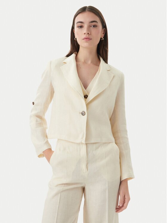 Marella Sacou Emme by Papiro 2615041042 Crem Regular Fit