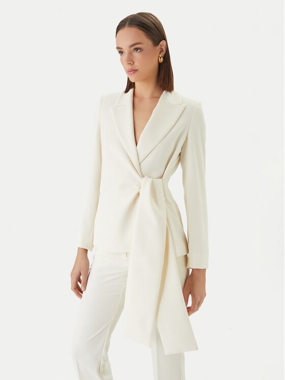 Marella Sacou Meandro 2613041053 Écru Slim Fit