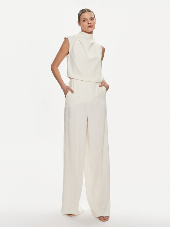 Marella Salopetă Lilia 2413241013 Écru Regular Fit