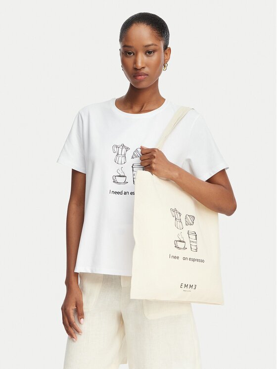 Marella Tricou Gola 2615971072 Écru Regular Fit