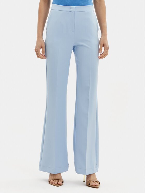 Maryley Pantaloni din material 24EB587/43MA Albastru celest Relaxed Fit