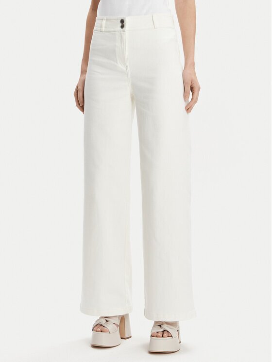 MAX&Co. Blugi Master 2416131023200 Écru Wide Leg