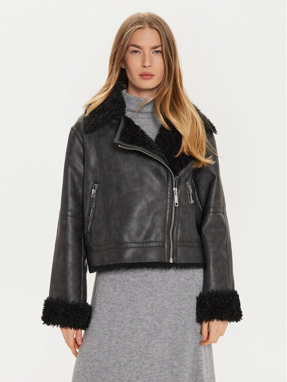 Max&Co Geacă din imitație de piele 2426086074200 Regular Fit