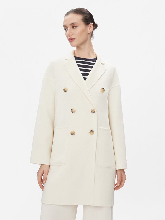 MAX&Co. Palton de lână Riccardo Alb Regular Fit
