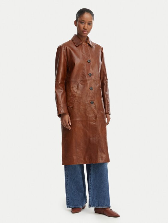 MAX&Co. Palton din piele Doppia 2616471021200 Regular Fit