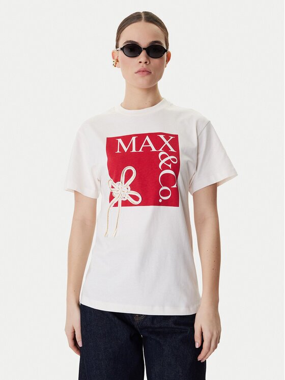MAX&Co. Tricou Mcivolare 2618971016200 Écru Regular Fit