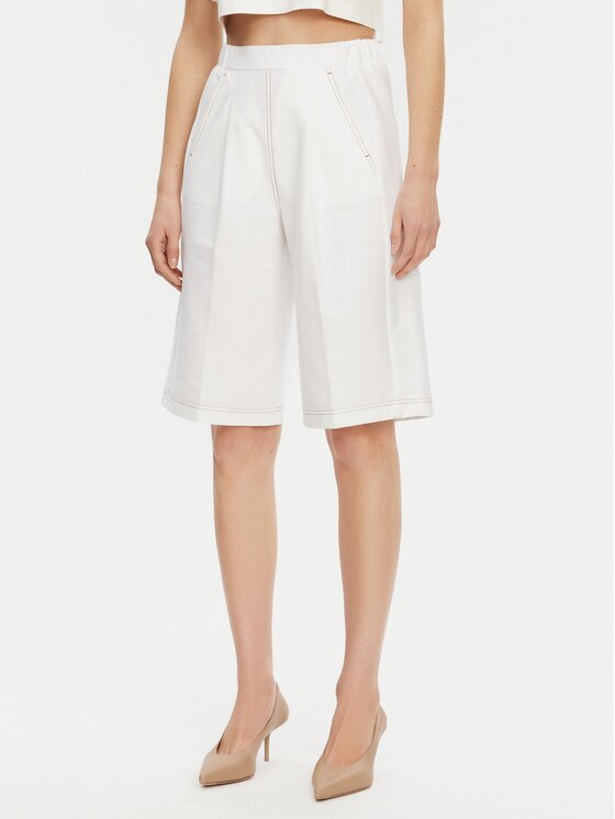 Max Mara Leisure Pantalon scurți din material Texas 2516781027650 Regular Fit