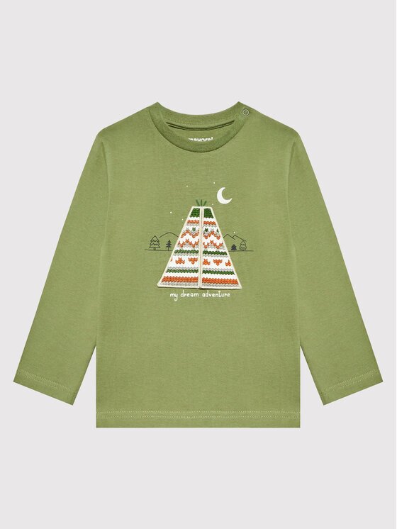 Mayoral Bluză 2007 Verde Regular Fit