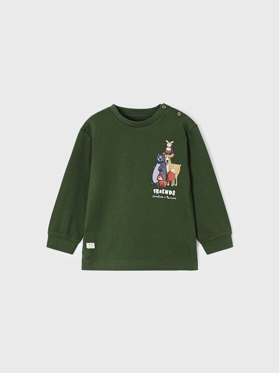Mayoral Bluză 2010 Verde Regular Fit