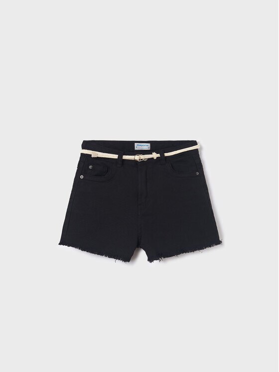Mayoral Pantalon scurți din material 275 Negru Regular Fit