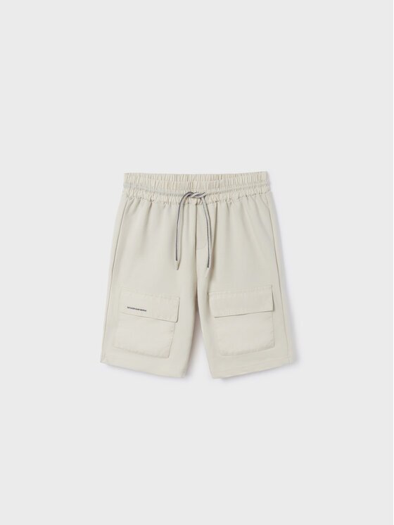 Mayoral Pantalon scurți din material 6255 Écru
