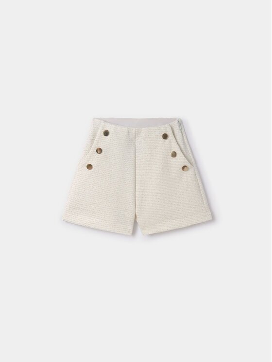 Mayoral Pantalon scurți din material 6267 Écru Regular Fit