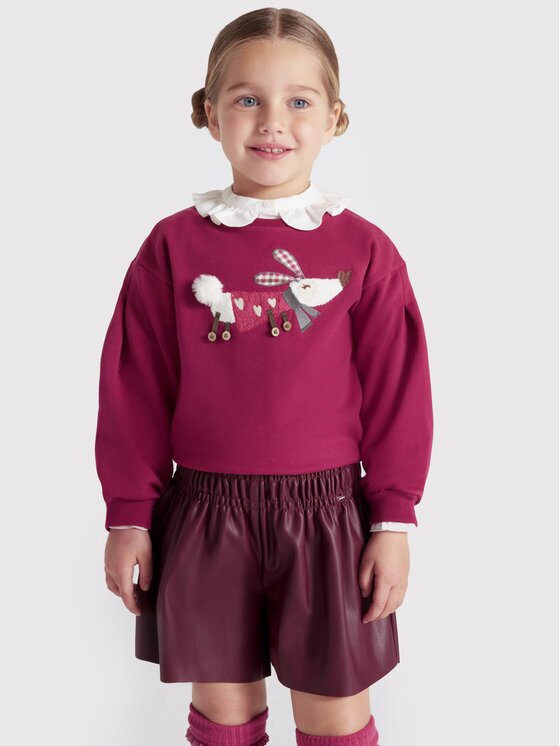 Mayoral Pantaloni scurți din imitație de piele 4950 Relaxed Fit